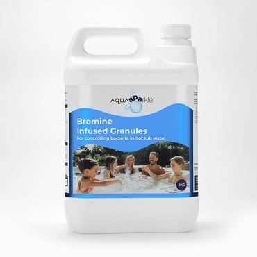 AquaSPArkle Bromine Infused Granules | Rapid Dissolving Hot Tub Sanitiser | 1kg & 5kg - New Forest Hot Tubs