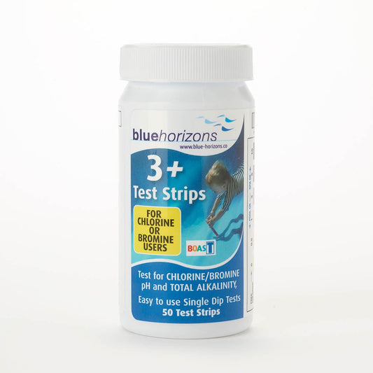 Blue Horizons 3-Way Plus Pool Test Strips | 50 Water Testing Strips - New Forest Hot Tubs
