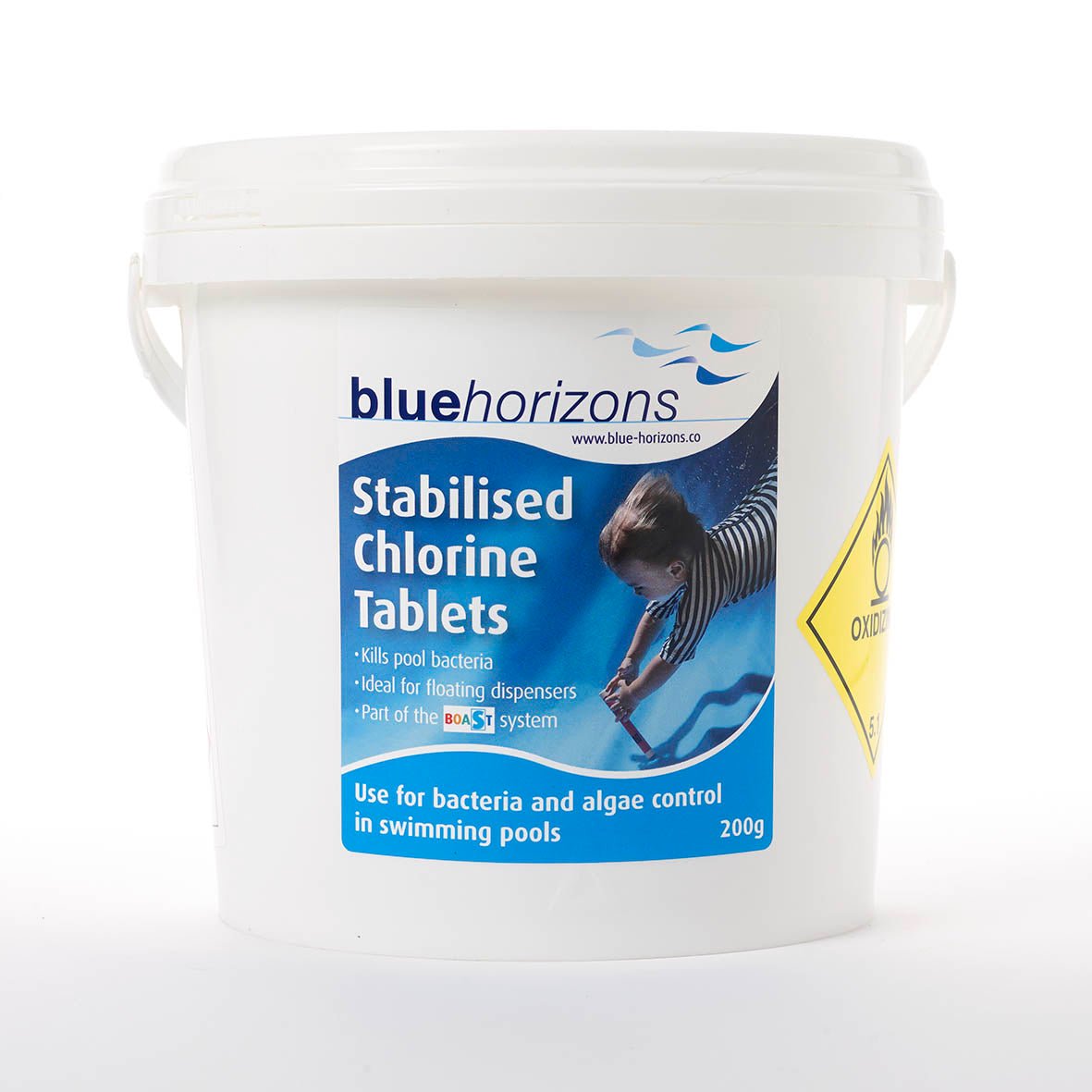 Blue Horizons Stabilised 200g Chlorine Tablets | Slow Release Pool Chlorine | 2.5kg & 5kg - New Forest Hot Tubs
