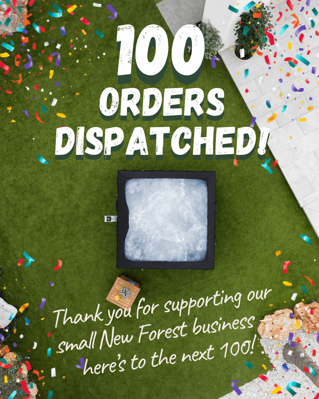 Thank You – We’ve Reached 100 Orders! - New Forest Hot Tubs