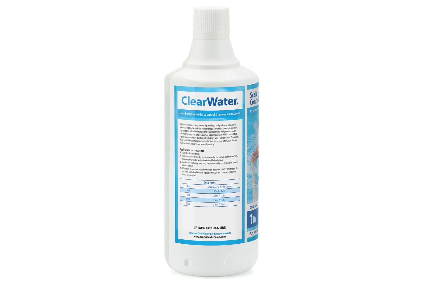 1L Clearwater Scale & Stain Controller – Hot Tub & Pool Descaler - New Forest Hot Tubs