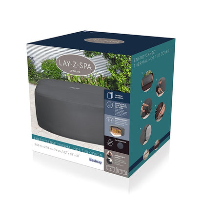 Lay-Z-Spa® Large Square Thermal Cover 201cm x 201cm x 85cm – Free Next Day UK Delivery