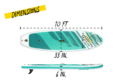Hydro-Force™ HuaKa’i 10ft Inflatable Paddle Board Set | All-Round SUP Package