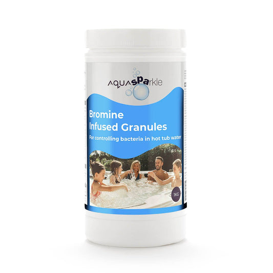 AquaSPArkle Bromine Infused Granules | Rapid Dissolving Hot Tub Sanitiser | 1kg & 5kg - New Forest Hot Tubs