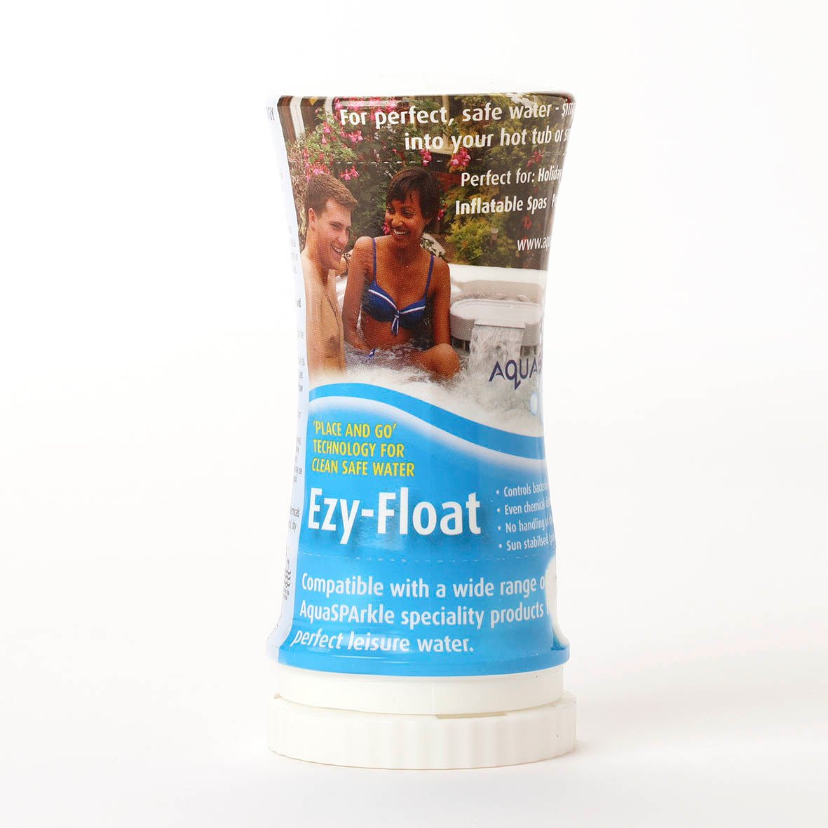 AquaSPArkle Ezy-Float Chlorine Dispensers | 2 x 80g Pre-Filled Floating Dispensers for Hot Tubs & Small Pools - New Forest Hot Tubs