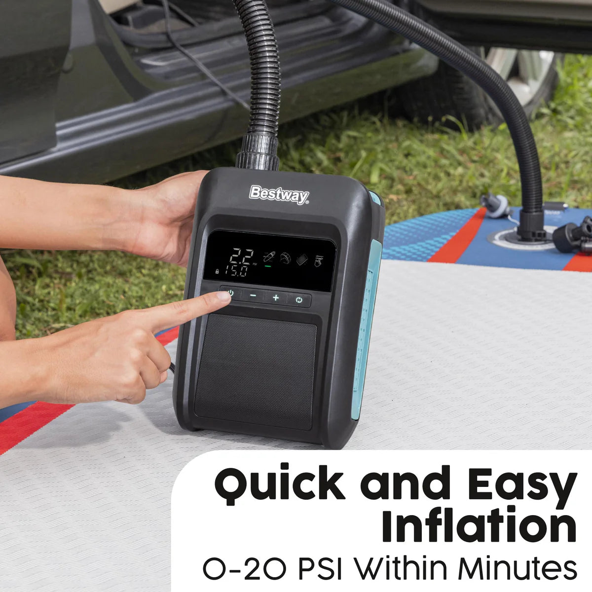 Bestway PowerGrip™ SUP DC Electric Air Pump 12V – Free Next Day Delivery