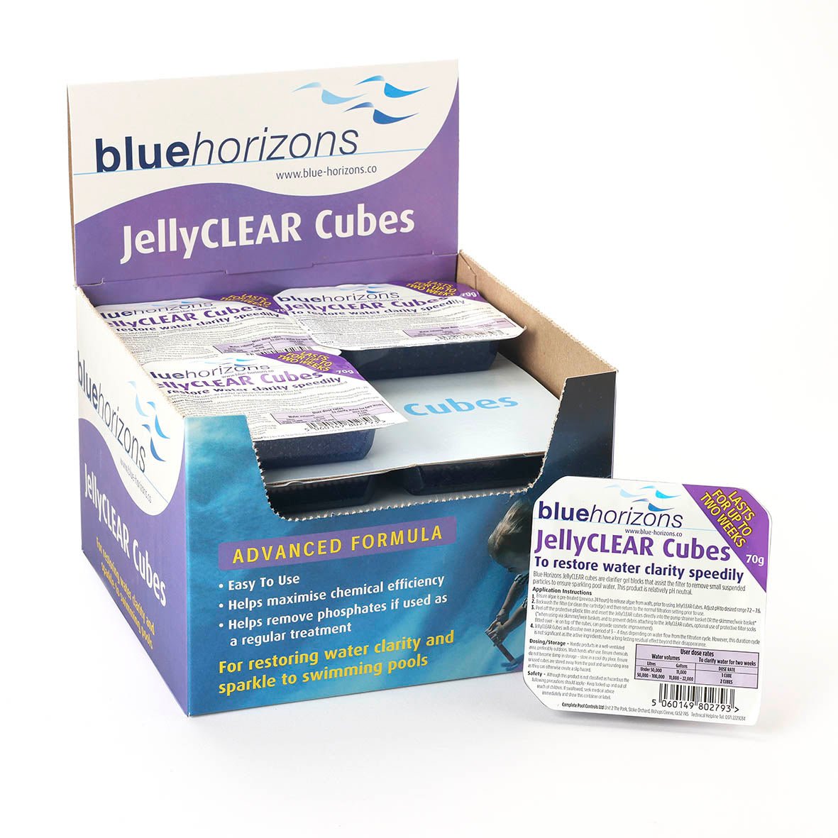 Blue Horizons JellyCLEAR Cube | Pool Water Clarifier for Sand & Cartridge Filters - New Forest Hot Tubs