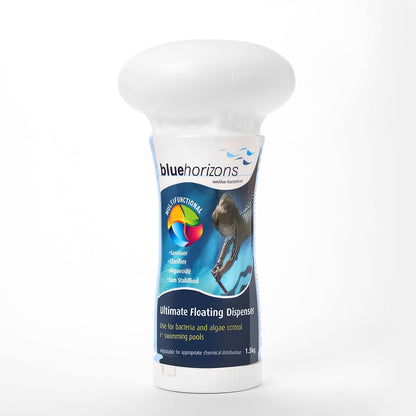 Blue Horizons Ultimate Floating Chlorine Dispenser | Pre-Filled Multifunctional Chlorine Tablets | 720g & 1.5kg - New Forest Hot Tubs