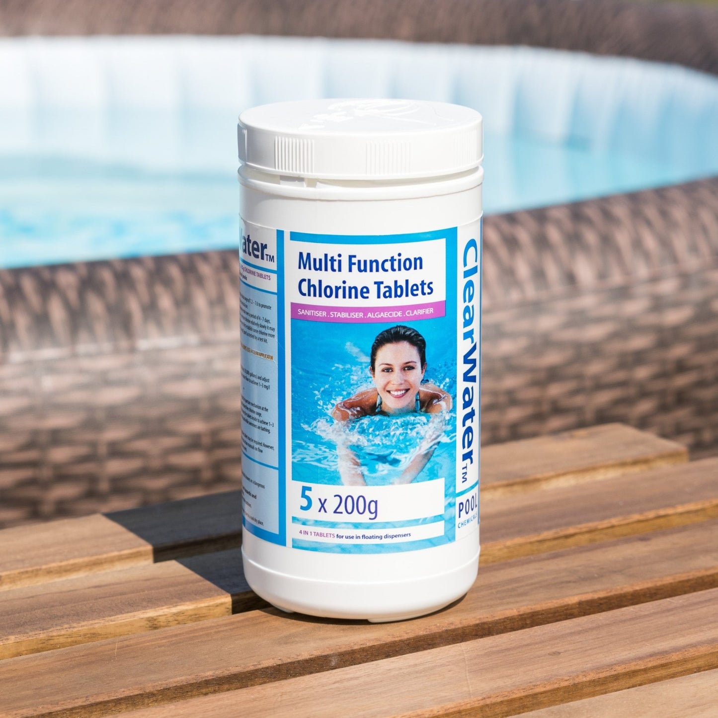 Clearwater Multifunction Chlorine Tablets – 1kg | Hot Tub & Pool Sanitiser - New Forest Hot Tubs