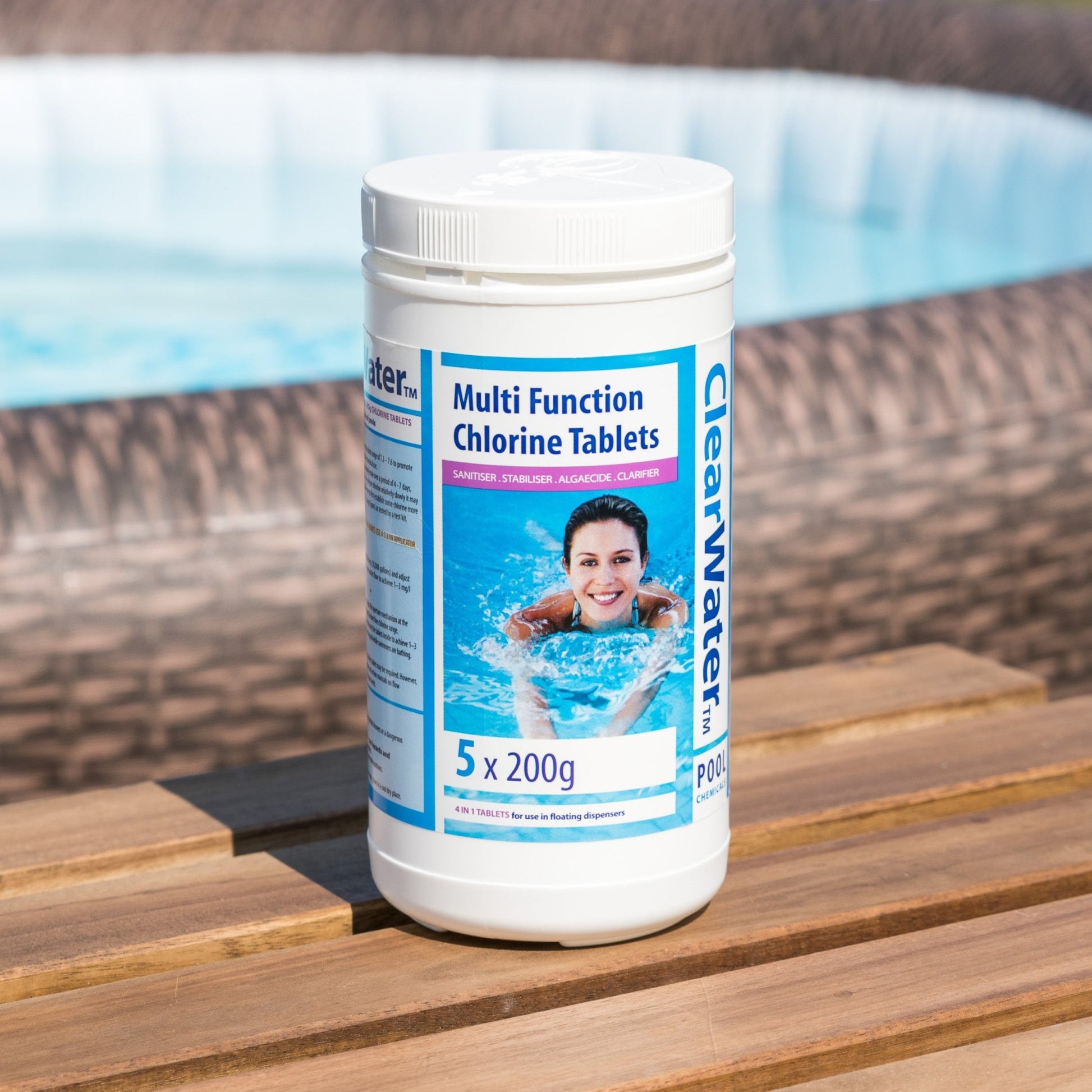 Clearwater Multifunction Chlorine Tablets – 1kg | Hot Tub & Pool Sanitiser - New Forest Hot Tubs