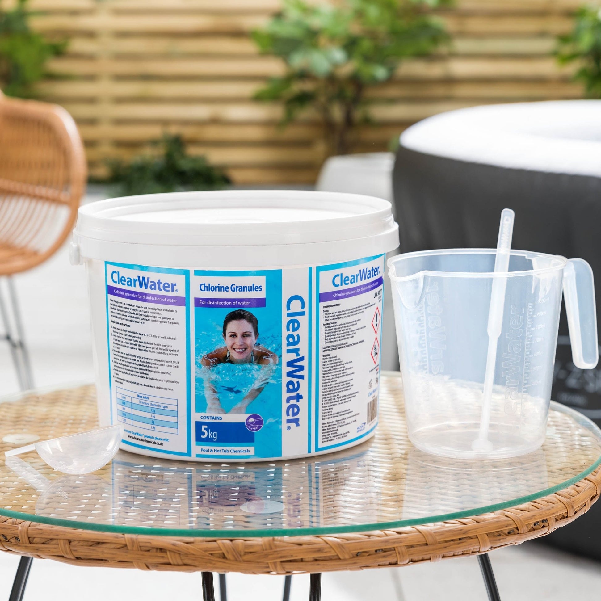 ClearWater Stabilised Chlorine Granules (5kg) – Fast - Dissolving Hot Tub & Pool Sanitiser | New Forest Hot Tubs - New Forest Hot Tubs