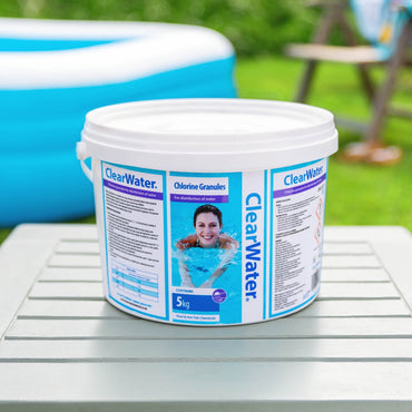 ClearWater Stabilised Chlorine Granules (5kg) – Fast - Dissolving Hot Tub & Pool Sanitiser | New Forest Hot Tubs - New Forest Hot Tubs