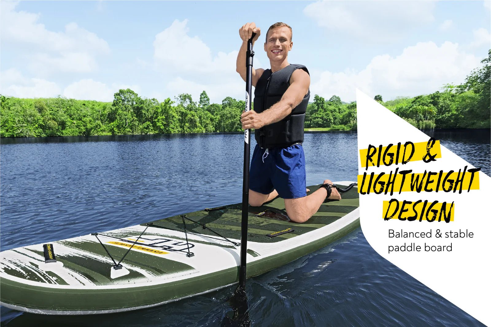 Hydro - Force™ Kahawai™ 10ft 2” Inflatable Paddle Board SUP Set – Free UK Delivery - New Forest Hot Tubs
