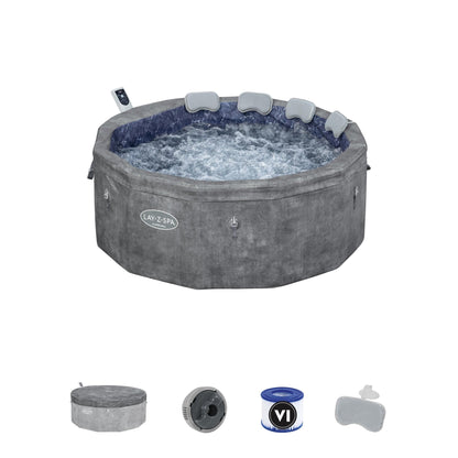 Lay - Z - Spa Carrara Foam Hot Tub (4–6 Person) – Energy Efficient ThermaCore™ Spa | New Forest Hot Tubs - New Forest Hot Tubs