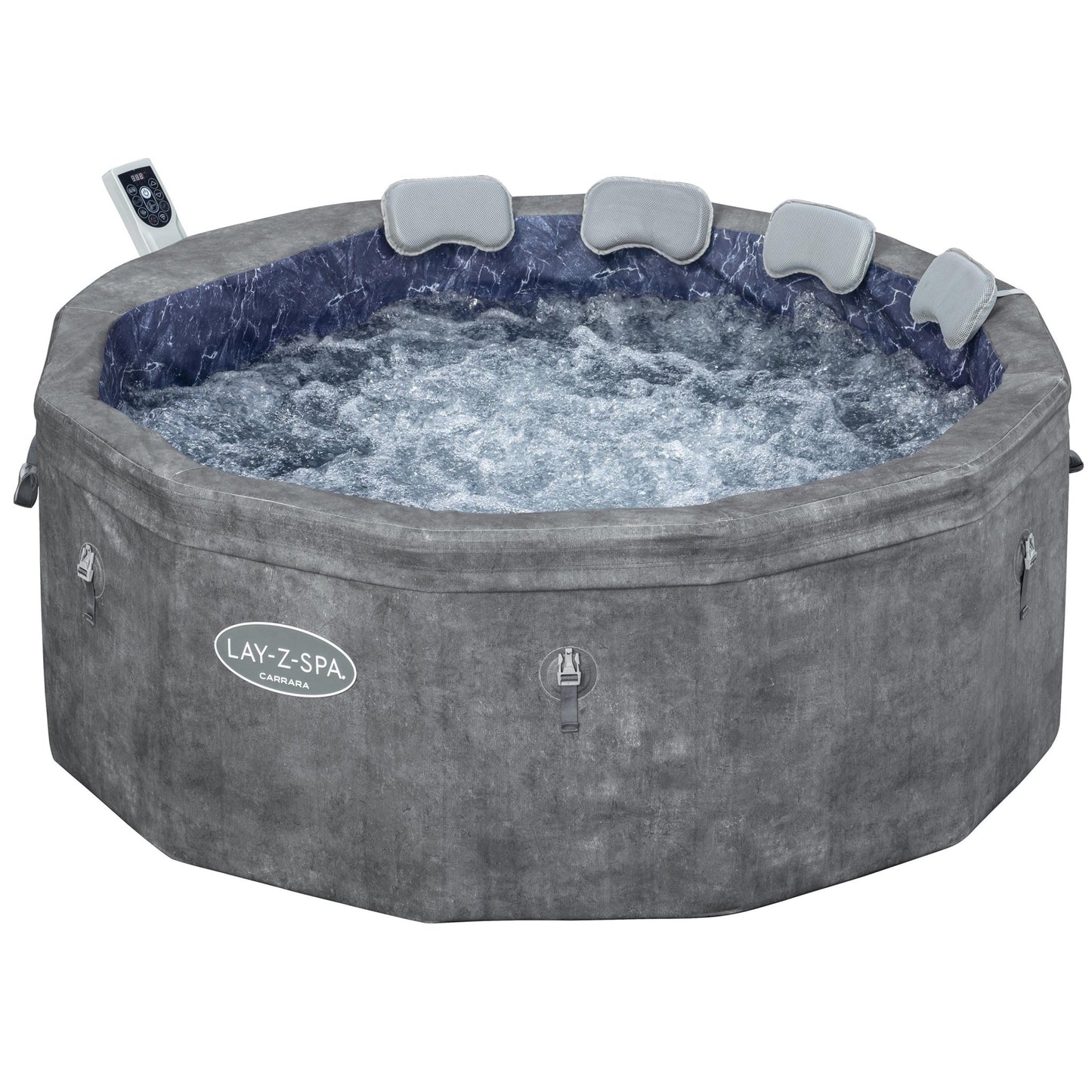 Lay - Z - Spa Carrara Foam Hot Tub (4–6 Person) – Energy Efficient ThermaCore™ Spa | New Forest Hot Tubs - New Forest Hot Tubs