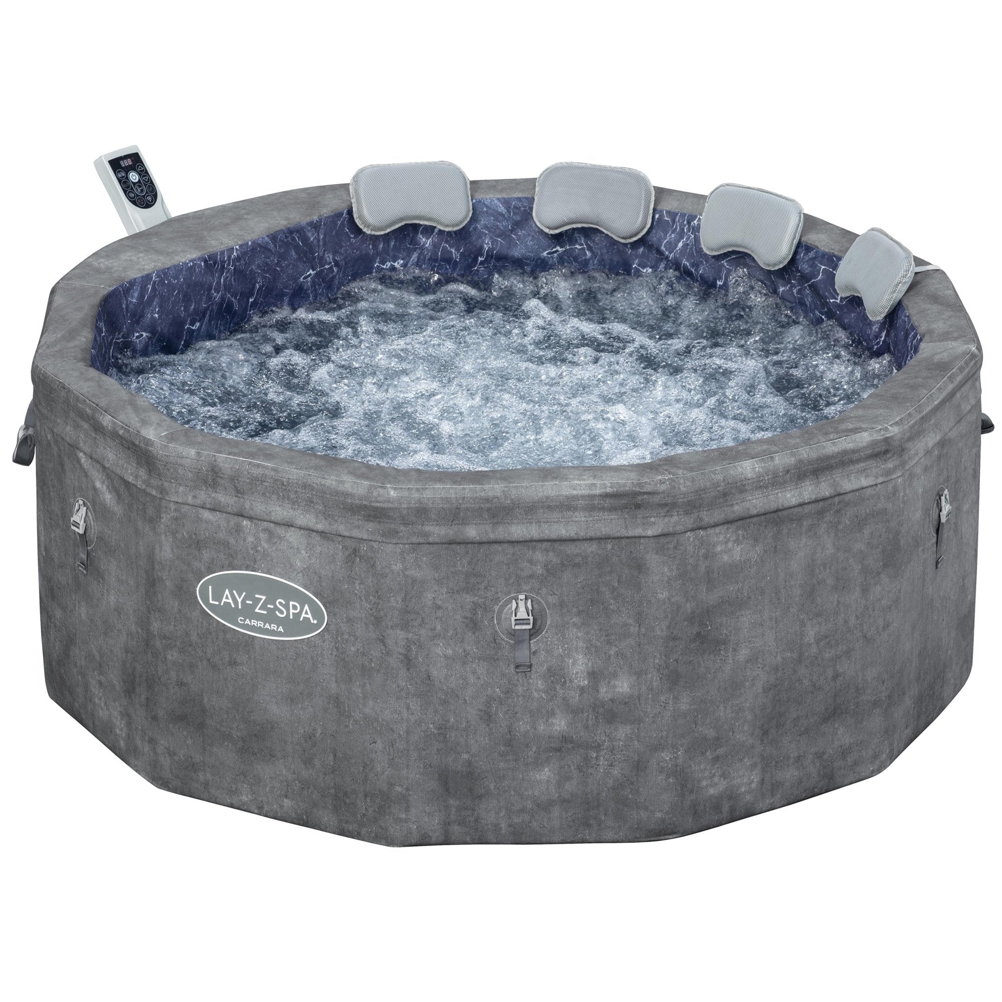 Lay - Z - Spa Carrara Foam Hot Tub (4–6 Person) – Energy Efficient ThermaCore™ Spa | New Forest Hot Tubs - New Forest Hot Tubs