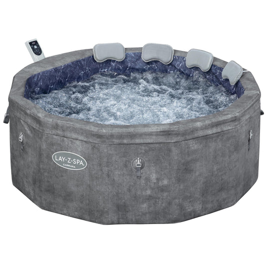 Lay - Z - Spa Carrara Foam Hot Tub (4–6 Person) – Energy Efficient ThermaCore™ Spa | New Forest Hot Tubs - New Forest Hot Tubs