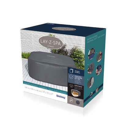 Lay - Z - Spa® Small Square Thermal Cover 180cm x 180cm x 71cm – Free Next Day UK Delivery - New Forest Hot Tubs