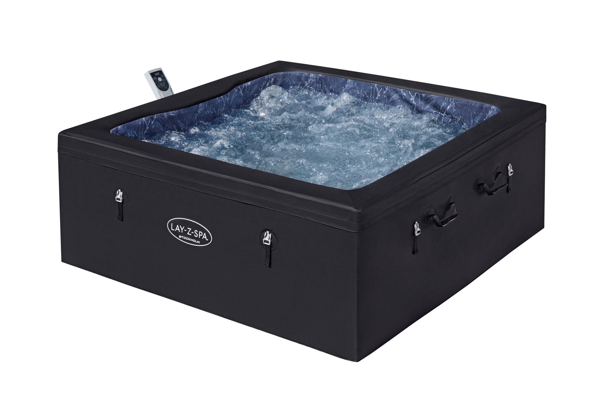 Lay - Z - Spa Stockholm Foam Hot Tub (4 - 6 Person) – Energy Efficient ThermaCore™ UltraFit™ AirJet™ Spa | New Forest Hot Tubs - New Forest Hot Tubs