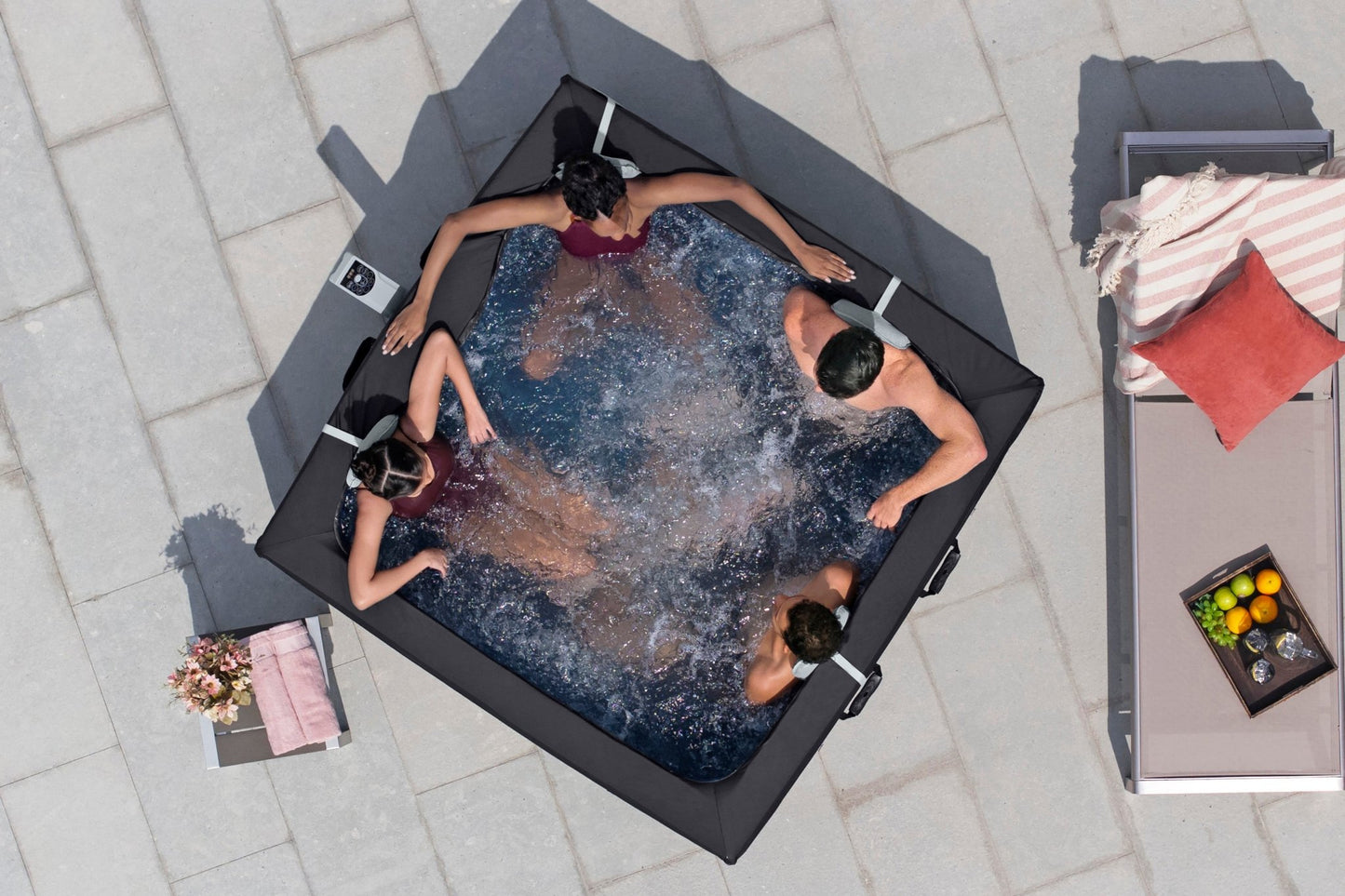 Lay - Z - Spa Stockholm Foam Hot Tub (4 - 6 Person) – Energy Efficient ThermaCore™ UltraFit™ AirJet™ Spa | New Forest Hot Tubs - New Forest Hot Tubs