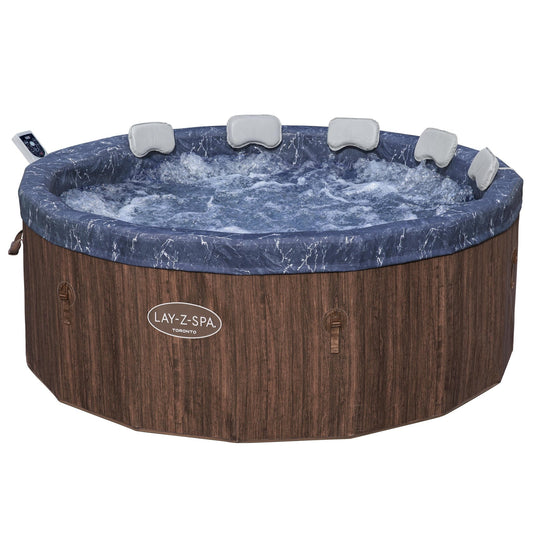 Lay - Z - Spa Toronto Foam Hot Tub (5–7 Person) – Energy Efficient ThermaCore™ UltraFit™ AirJet™ Spa | New Forest Hot Tubs - New Forest Hot Tubs