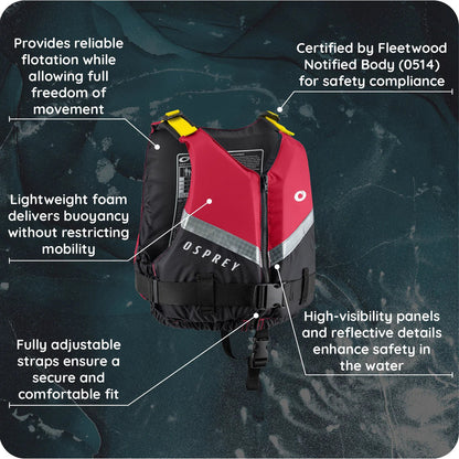 Osprey Junior Buoyancy Aid – Red M/L - New Forest Hot Tubs