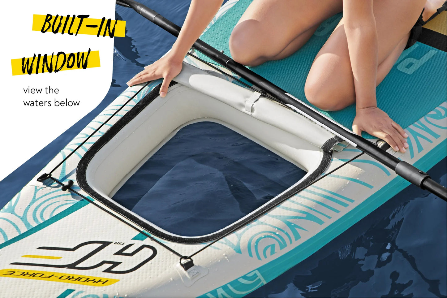 Hydro-Force™ Panorama™ 11ft Inflatable Paddle Board Set